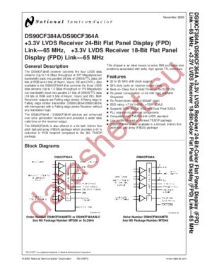 DS90CF364AMTD datasheet  