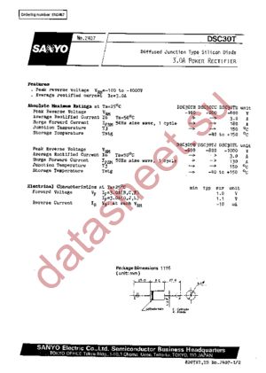 DSC30T datasheet  