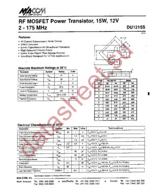 DU1215S datasheet  