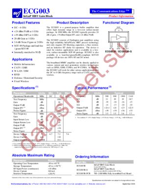 ECG003B datasheet  