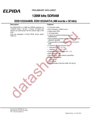 EDS1232AATA-75L datasheet  