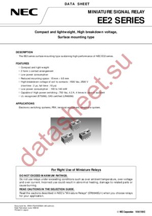 EE2-3NUX-L datasheet  