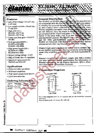 EL2040C datasheet  