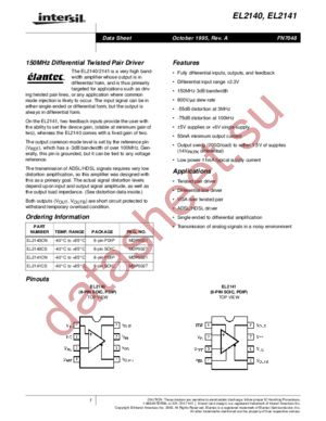 EL2141 datasheet  