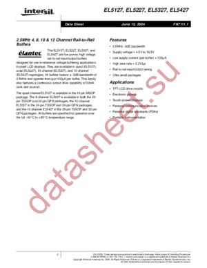 EL5227 datasheet  