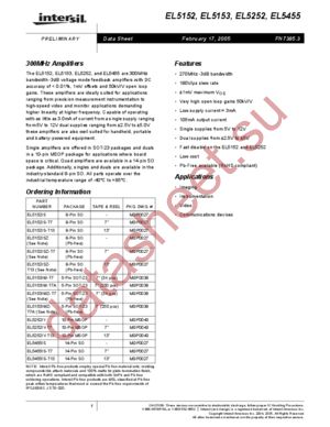 EL5455 datasheet  