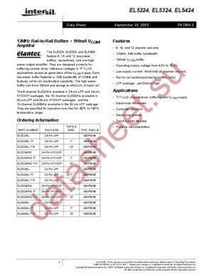 EL5424 datasheet  