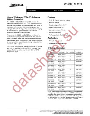 EL5326IR-T7 datasheet  