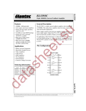 EL5393CS datasheet  