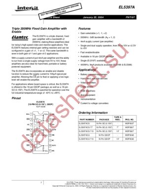 EL5397A datasheet  