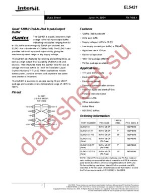 EL5421CYZ-T13 datasheet  