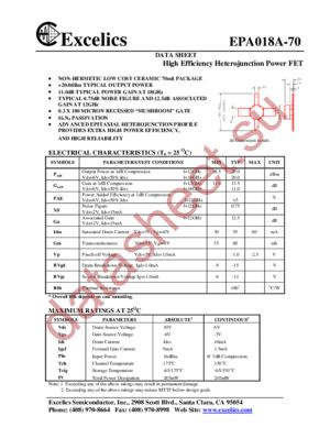 EPA018A-70 datasheet  
