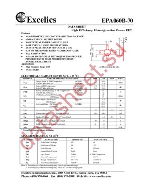 EPA060B-70 datasheet  