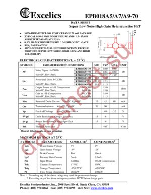 EPB018A7-70 datasheet  