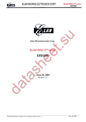 EPD1600 datasheet  