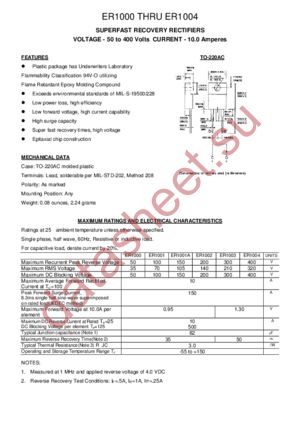 ER1001 datasheet  