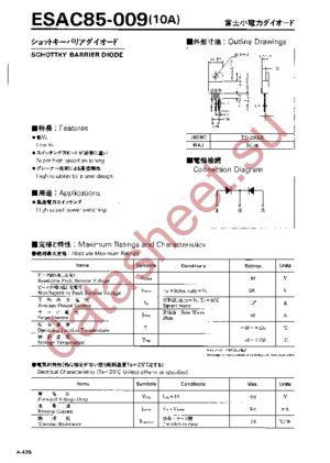 ESAC85-009 datasheet  