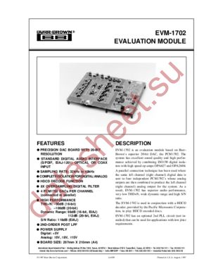 EVM-1702 datasheet  