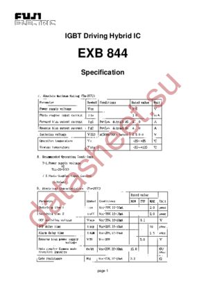 EXB844 datasheet  