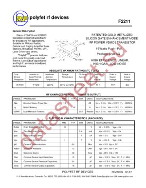 F2211 datasheet  