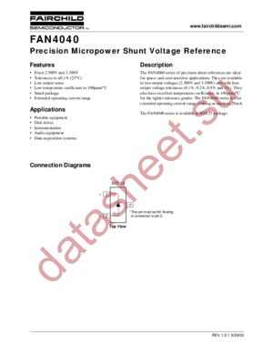 FAN4040AIX33 datasheet  