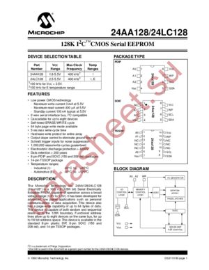 24AA128ISM datasheet  