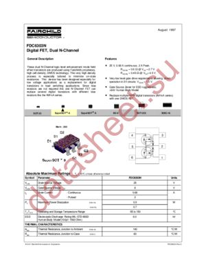 FDC6303 datasheet  