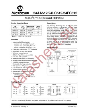 24LC512-I/SMG datasheet  