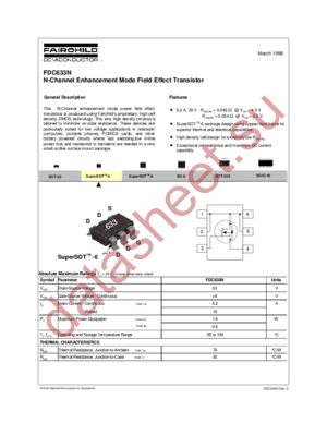 FDC633N_NL datasheet  