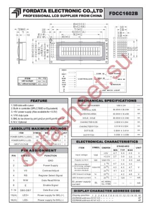 FDCC1602B datasheet  