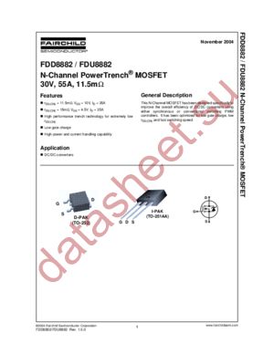 FDD8882_NL datasheet  