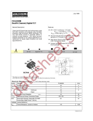 FDG6303 datasheet  