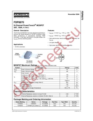 FDP8870_NL datasheet  