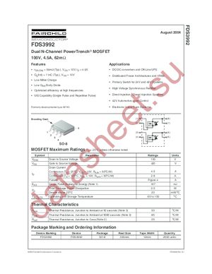 FDS3992_NL datasheet  