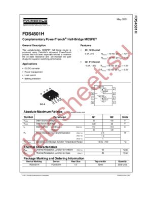 FDS4501H_NL datasheet  