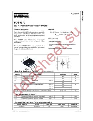 FDS5670_NL datasheet  