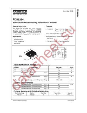 FDS6294_NL datasheet  