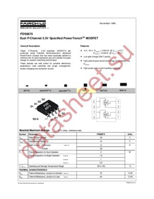 FDS6875_NL datasheet  