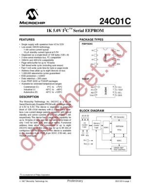 24C01C-ISN datasheet  