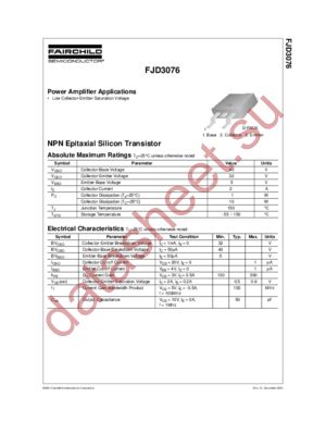 FJD3076TF_NL datasheet  