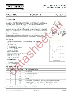 FOD2741CSDV datasheet  