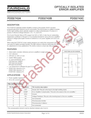 FOD2743CSV datasheet  