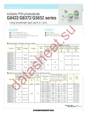 G8422-03 datasheet  