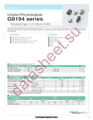 G8194 datasheet  