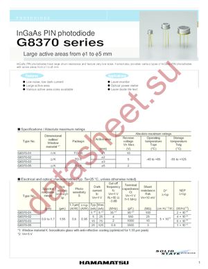 G8370-03 datasheet  
