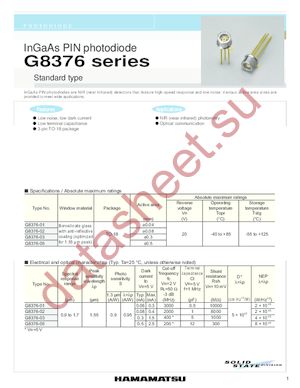G8376-01 datasheet  
