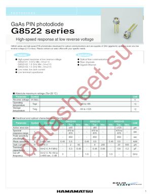 G8522 datasheet  