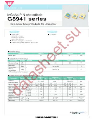 G8941-03 datasheet  
