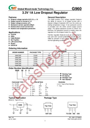 G960T45U datasheet  