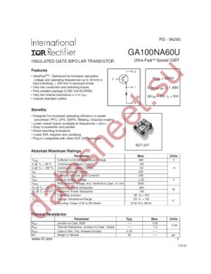 GA100NA60U datasheet  